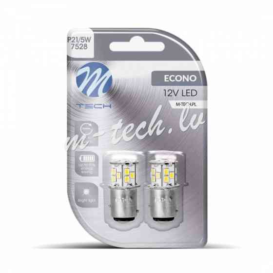 LB113W - Blister 2x M-TECH Econo LB113W - BAY15d. 21xSMD2835. White Rīga