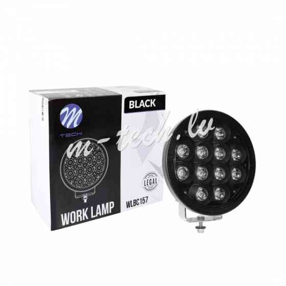 WLBC157 - Driving Light - Black Series - Side Bracket - Round Black. CREE 72W 9" Рига