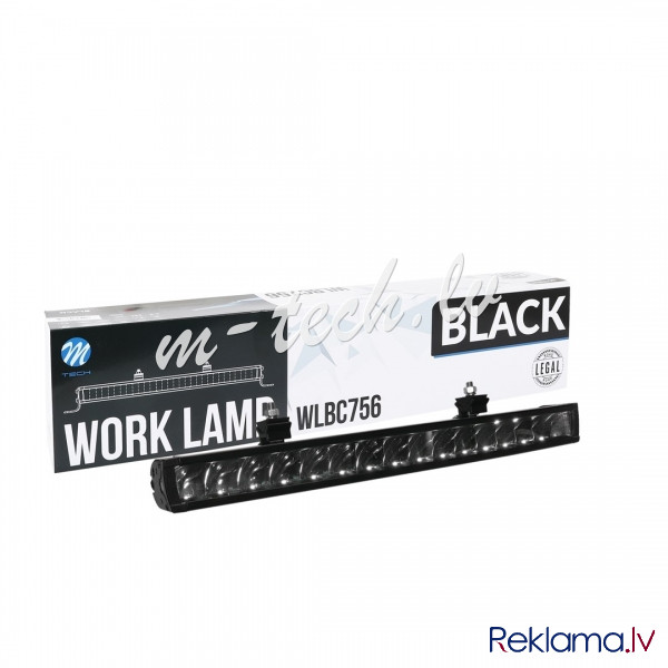 WLBC756 - Driving Light - Black Series - Single Row - Side Bracket. 105W 12-48V 21