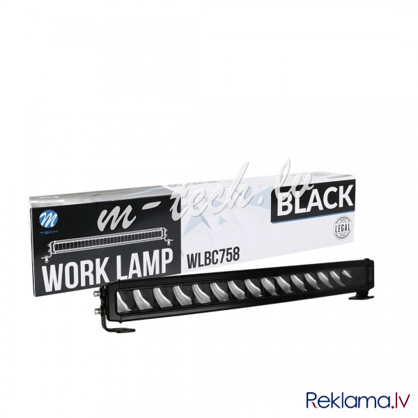 WLBC758 - Driving Light - Black Series - Single Row - Side Bracket. 150W 12-48V 21