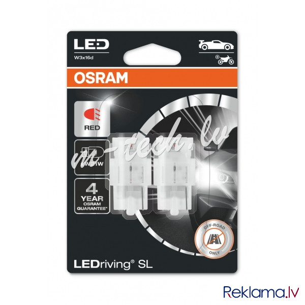 O7505DRP-02B - Osram LEDriving® 7505DRP-02B 1.4W/12V W3x16d ≠ "W21W" Red Рига - изображение 1