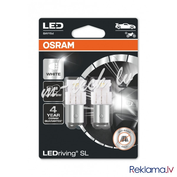 O7528DWP-02B-PL - Osram LEDriving® 7528DWP-02B 2W/12V BAY15d ≠ "P21/5W" White 6000K Рига - изображение 1