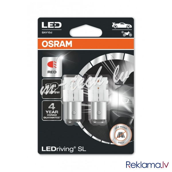 O7528DRP-02B-PL - Osram LEDriving® 7528DRP-02B 1.4W/12V BAY15d ≠ "P21/5W" Red Рига - изображение 1