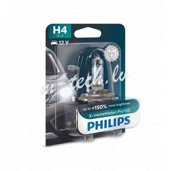 PH 12342XVPB1 - Philips X-tremeVision Pro150 H4 12342 XVP 12V 60/55W P43t-38 B1 Рига