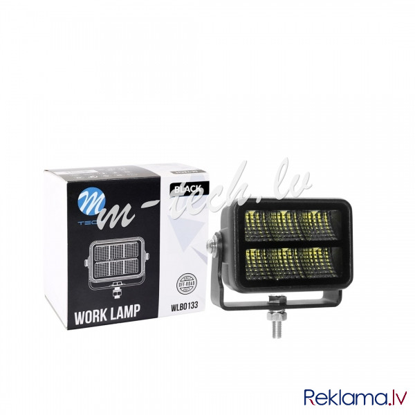 WLBO133 - Work light – 6 x 5W LED 30W 10-32V. flood. Black Series Рига - изображение 1