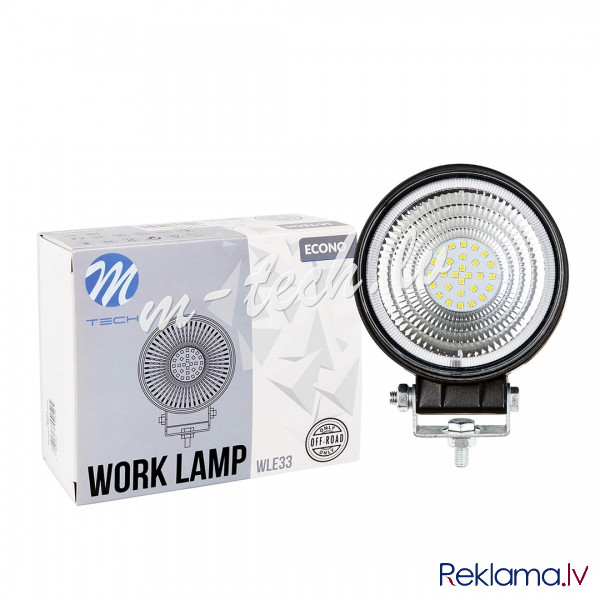 WLE33 - Work Lamp M-TECH ECONO 4" 28xSMD3030 - Round 28W 10-30V Flood Рига - изображение 1