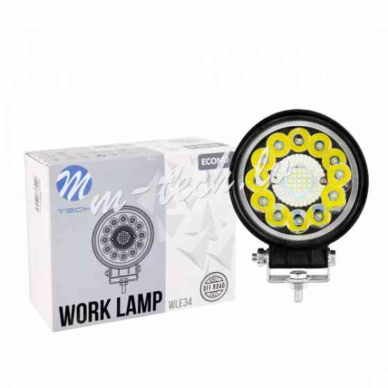 WLE34 - Work Lamp  M-TECH ECONO 4" 33xSMD3030 - Round 33W 10-30V Combo Рига