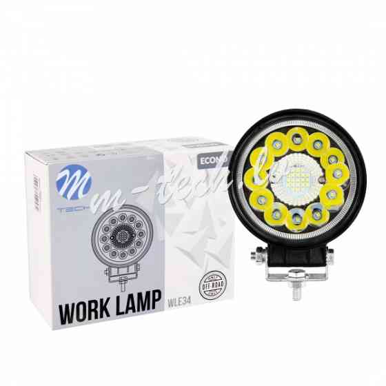 WLE34 - Work Lamp  M-TECH ECONO 4" 33xSMD3030 - Round 33W 10-30V Combo Rīga