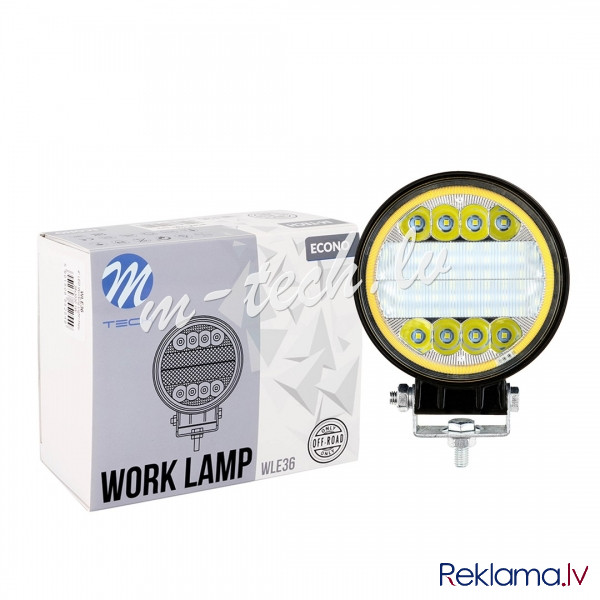 WLE36 - Work Lamp  M-TECH ECONO 4" 38xSMD3030 + Halo - Round 38W 10-30V Spot Рига - изображение 1