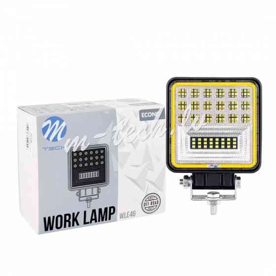 WLE46 - Work Lamp M-TECH ECONO 4" 42xSMD3030 +Halo - Square 42W 10-30V Spot Рига