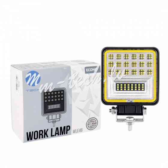 WLE46 - Work Lamp M-TECH ECONO 4" 42xSMD3030 +Halo - Square 42W 10-30V Spot Rīga