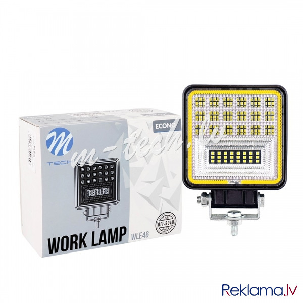 WLE46 - Work Lamp M-TECH ECONO 4" 42xSMD3030 +Halo - Square 42W 10-30V Spot Рига - изображение 1