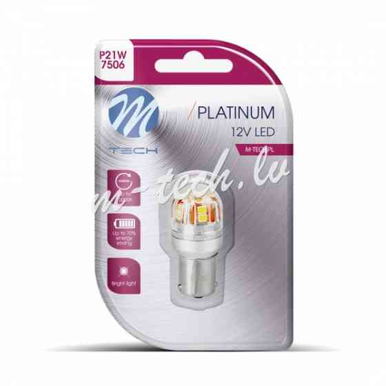 LB832Y-01B - Blister M-TECH Platinum LB832Y-01B - PY21W. 12-24V 15x2835SMD. CANBUS. Amber Рига