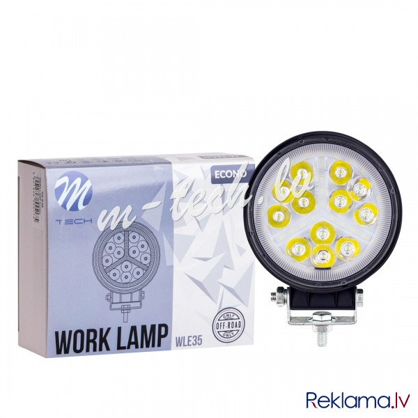 WLE35 - Work Lamp M-TECH ECONO 4" 47xSMD3030 - Round 54W 12-30V Combo. Рига - изображение 1