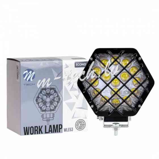 WLE53 - Work Lamp M-TECH ECONO 4" 16x3W Hex 48W 12-30V 4D Spot Rīga