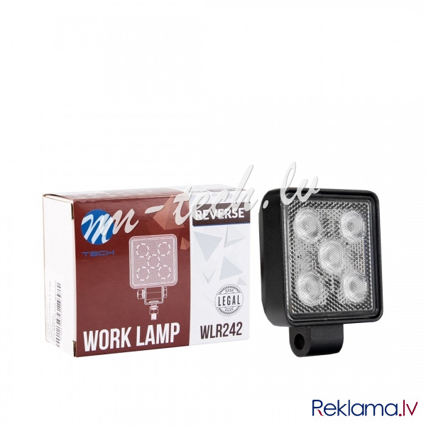 WLR242 - Work Light - Square 5x1.5W LED 7.5W 10-32V Flood Rīga - foto 1