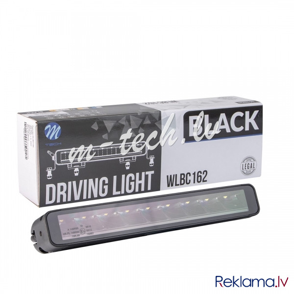 WLBC162 - Driving light M-TECH BLACK SERIES 9x5W LED 12-48V 45W 11.2". Single Row + Dynamic position Рига - изображение 1