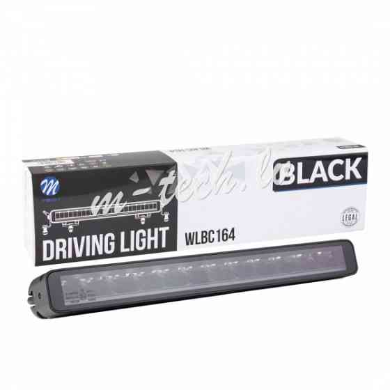 WLBC164 - Driving light M-TECH BLACK SERIES 12x5W LED 12-48V 60W 14.5". Single Row + Dynamic positio Rīga