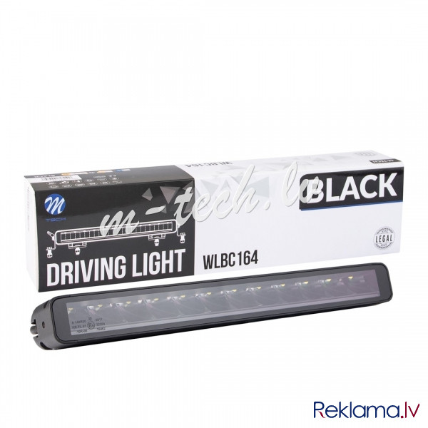 WLBC164 - Driving light M-TECH BLACK SERIES 12x5W LED 12-48V 60W 14.5". Single Row + Dynamic positio Рига - изображение 1