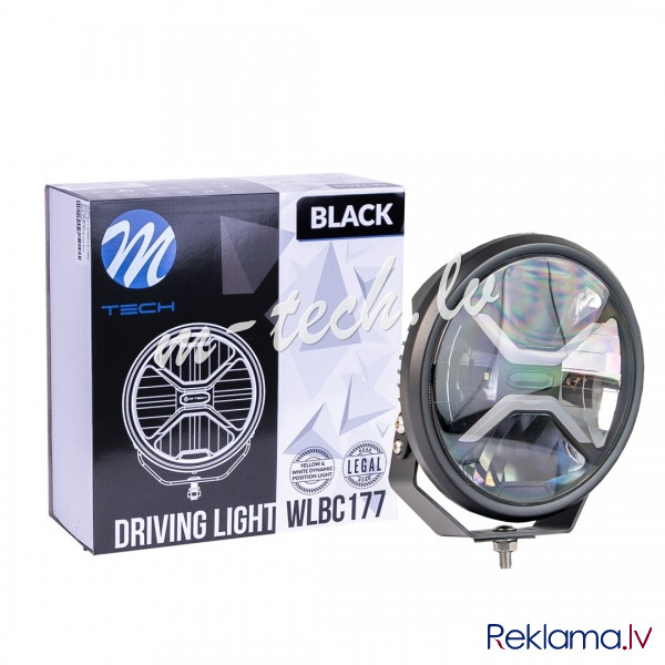 WLBC177 - Driving light M-TECH BLACK SERIES  2x40W + 2x20W LED 12-48V 80W 9". Round. Dynamic positio Рига - изображение 1