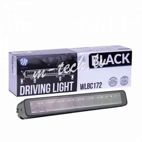 WLBC172 - Driving light M-TECH BLACK SERIES 9x5W LED 12-48V 45W 11.2". Single Row + Dynamic position Rīga