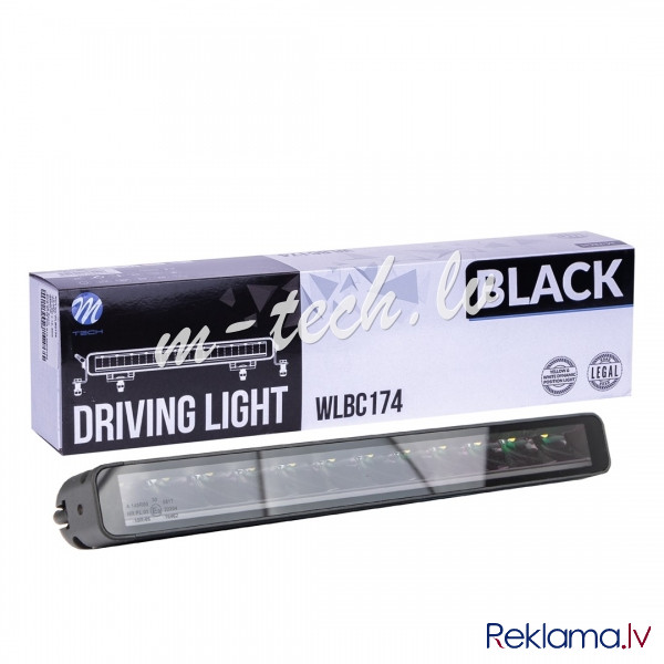 WLBC174 - Driving light M-TECH BLACK SERIES 12x5W LED 12-48V 60W 14.5". Single Row + Dynamic positio Рига - изображение 1