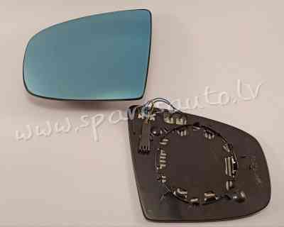 2051545E - 51167291219 heated, aspherical, blue, 06->10->, 4 pin L - Spoguļa Stikls Ar Pamatni - BMW Рига