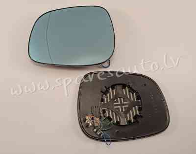 2060555E - 51162991664 09->12, heated, aspherical, blue 4 PIN R - Spoguļa Stikls Ar Pamatni - BMW X1 Рига