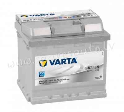 7-554400053 - Akumulators VARTA Silver Dynamic C30 12V 54Ah(c20) 530A(EN) 207x175x190mm 0/1 B13 - Ak Rīga