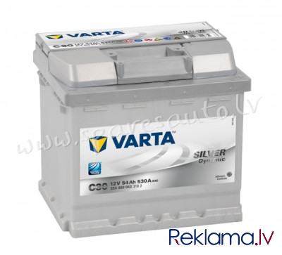 7-554400053 - Akumulators VARTA Silver Dynamic C30 12V 54Ah(c20) 530A(EN) 207x175x190mm 0/1 B13 - Ak Рига - изображение 1