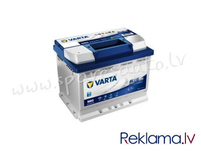 7-560500064 - Akumulators VARTA Blue Dynamic EFB N60 12V 60Ah(c20) 650A(EN) 242x175x190mm 0/1 B13 -  Rīga - foto 1