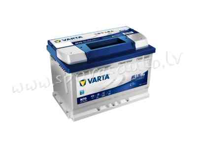 7-570500076 - Akumulators VARTA Blue Dynamic EFB N70 12V 70Ah 760A (EN) 278x175x190 0/1 - Akumulator Rīga