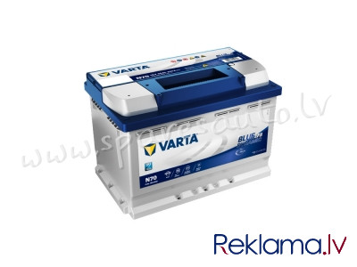 7-570500076 - Akumulators VARTA Blue Dynamic EFB N70 12V 70Ah 760A (EN) 278x175x190 0/1 - Akumulator Rīga - foto 1
