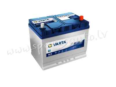 7-572501076 - Akumulators VARTA Blue Dynamic EFB N72 12V 72Ah 760A(EN) 261x175x220 0/1 - Akumulators Rīga