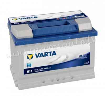 7-574012 - Akumulators VARTA BLUE DYNAMIC E11 12V 74Ah 680A (EN) 278x175x190 0/1 - Akumulators - UNS Rīga