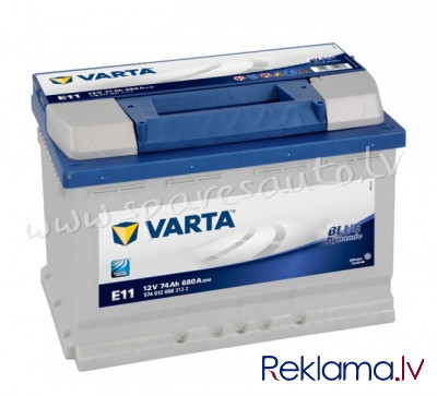 7-574012 - Akumulators VARTA BLUE DYNAMIC E11 12V 74Ah 680A (EN) 278x175x190 0/1 - Akumulators - UNS Рига - изображение 1