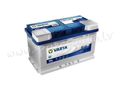 7-580500080 - Akumulators VARTA Blue Dynamic EFB N80 12V 80Ah 800A (EN) 315x175x190 0/1 - Akumulator Rīga