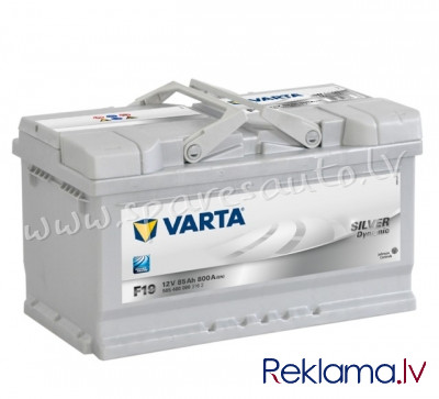 7-585400080 - Akumulators VARTA Silver Dynamic F19 12V 85Ah(c20) 800A(EN) 315x175x190mm 0/1 B13 - Ak Рига - изображение 1