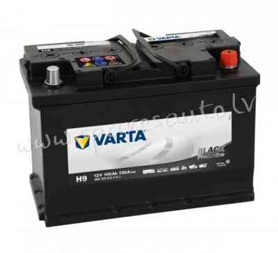 7-600123072 - Akumulators VARTA PROMOTIVE BLACK H9 12V 100Ah 720A (EN) 313x175x205 0/1 - Akumulators Rīga