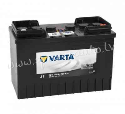 7-625012 - Kravas a/m akumulators VARTA PROMOTIVE BLACK J1 12V 125Ah 720A (EN) 349x175x290 0/1 - Aku Rīga