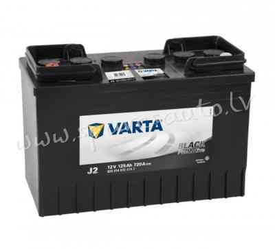 7-625014 - Kravas a/m akumulators VARTA PROMOTIVE BLACK J2 12V 125Ah 720A (EN) 349x175x290 1/1 - Aku Rīga