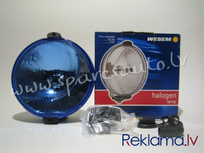 99RD008E - spotlight, H3 12/24V, blue/ black, ring 152x81mm - Miglas Lukturis - UNSORTED UNIVERSĀLIE Рига - изображение 1