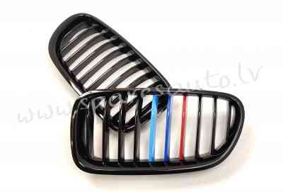 A11187 - BMW 5 F10 2009.12-2017 grille three color tuning - Jauns Produkts - UNSORTED CAR AUTOPARTS  Рига
