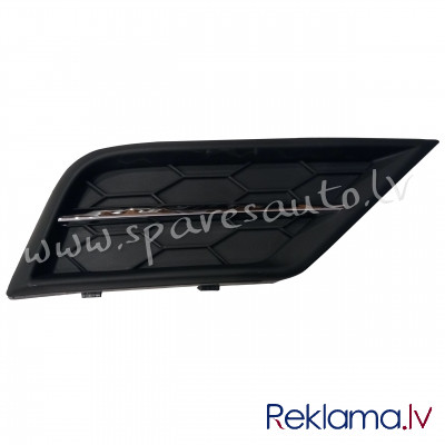 A12099 - Volkswagen Tiguan 2016-2020 bumper grille without hole for anti-smoke light with chrome bar Рига - изображение 1
