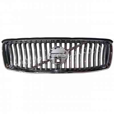 A12140 - Volvo XC90 2015- grille with a hole for the camera, chrome-plated - Jauns Produkts - UNSORT Rīga