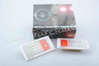 CLP005 - LED license plate light LD-E46-2D LED type and amount: 18PCS 3528SMD Designed for: Car Mode Рига