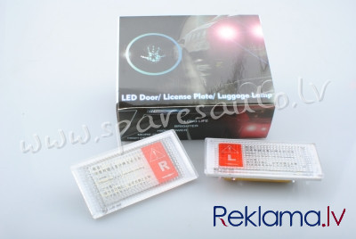 CLP005 - LED license plate light LD-E46-2D LED type and amount: 18PCS 3528SMD Designed for: Car Mode Rīga - foto 1