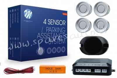 CP17S - Parking assist system - CP17 with buzzer18 mm - silver - Parking Sensori - UNSORTED PARKING  Rīga