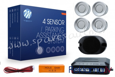 CP17S - Parking assist system - CP17 with buzzer18 mm - silver - Parking Sensori - UNSORTED PARKING  Рига - изображение 1