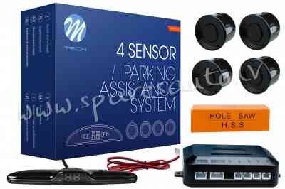 CP24B - Parking Sensors - CP24 22mm display 4X black - Parking Sensori - UNSORTED PARKING SENSORI Рига